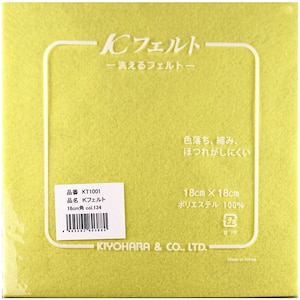 KIYOHARA�b�􂦂�t�F���g 1�����i134�E��18cm�~�c18cm�~����1mm�j�bKT1001134
