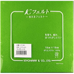 KIYOHARA�b�􂦂�t�F���g 1�����i140�E��18cm�~�c18cm�~����1mm�j�bKT1001140