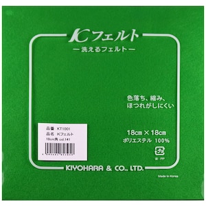 KIYOHARA�b�􂦂�t�F���g 1�����i141�E��18cm�~�c18cm�~����1mm�j�bKT1001141