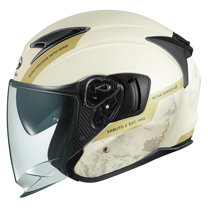 EXCEED2 RIDGE ホワイトブラック S | OGKカブト | EXCEED2_RDGE-WHBK-S