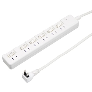 ���U���b���K�[�h�t�ߓd�^�b�v�i6�� 1.0m�j�z���C�g�bH8KS661WH