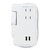 ���U���b����胂�o�C���^�b�v�i3��+USB2�|�[�g�E0.9m�j�z���C�g�bH2M50092UWH