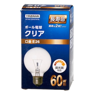 まとめ)YAZAWA ベビーボール球 訊ね G40 E12 40W クリア 