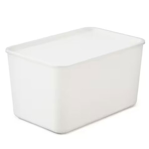 アイリスオーヤマ｜フタ付き積み重ねBOX(ホワイト)｜FTB-45Dﾎﾜｲﾄ