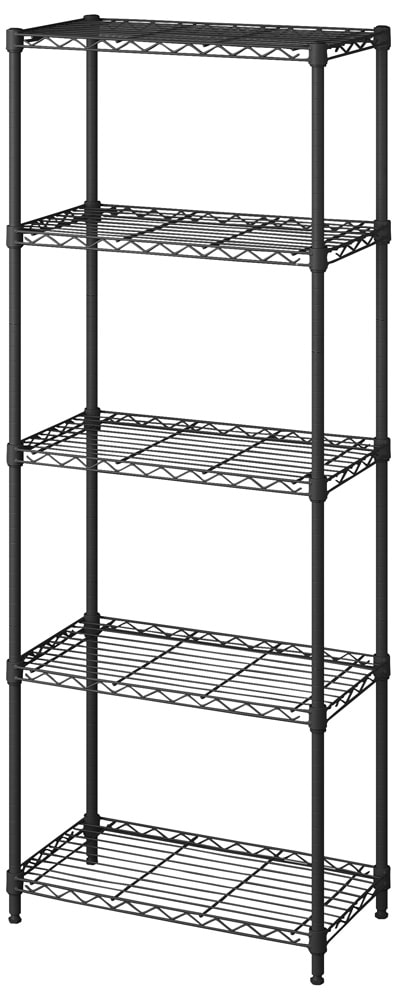 カラーメタルラックフィット 5段 幅550×奥行300×高さ1513mm（マット