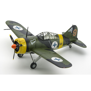 1/72 B-239 バッファロー “フィンランド空軍 エーセス”【02533】