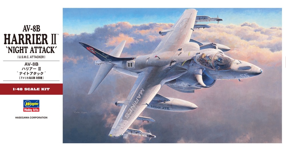 プラモデル完成機 1/48 AV-8BハリアーⅡ「ナイトアタック」