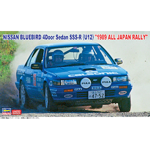 1/24 ニッサン ブルーバード 4ドア セダン SSS-R(U12型)"1989年 全日本ラリー"【20541】