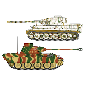 1/72 タイガー I 型 ＆ パンサー G型 “ドイツ陸軍主力戦車 コンボ”【30067】