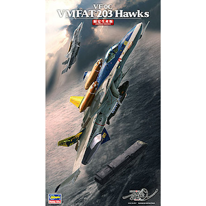 【再生産】1/72 マクロスシリーズ VF-0C（単座型デルタ翼機）「VMFAT-203 ホークス」【65785】