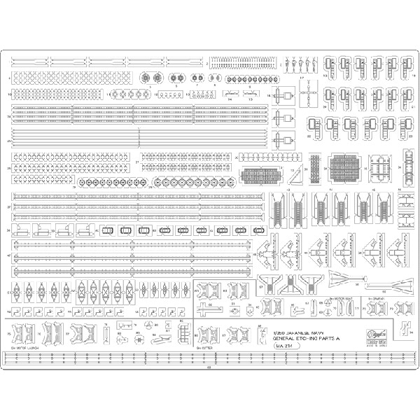 1/350 日本海軍 艦艇用 汎用 エッチングパーツ【QG35