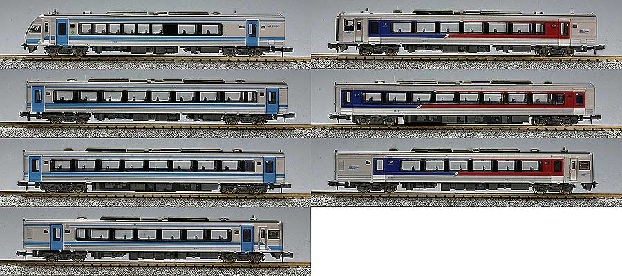 N) A3475 JR四国2000系＋N2000系 特急「南風」＋「うずしお」7両セット