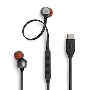 JBL｜マイク＆コントローラー搭載USB Type-C接続イヤホン(ブラック)｜JBLT310C-BLK