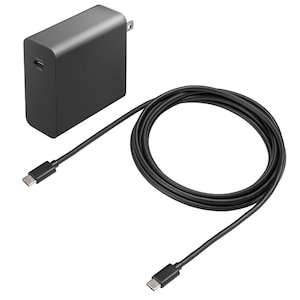 サンワサプライ｜USB PD対応AC充電器（PD100W・TypeCケーブル付き）｜ACA-PD93BK