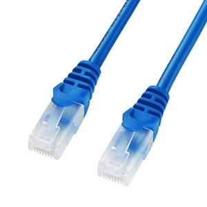サンワサプライ｜ツメ折れ防止 スタンダード CAT5e LANケーブル（1m・ブルー）｜LA-Y5TS-01BL