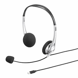 サンワサプライ｜USB Type-C ヘッドセット｜MM-HSTC03SV
