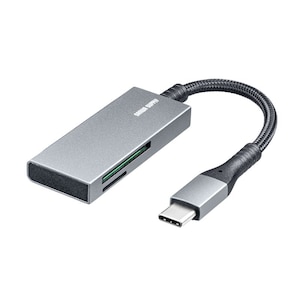 �T�����T�v���C�bUSB Type-C SD/microSD�J�[�h���[�_�[�bADR-3TCMSD11S