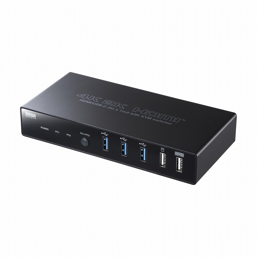 サンワサプライ パソコン自動切替器(4:1) SW-KVM4HDCN [4:1