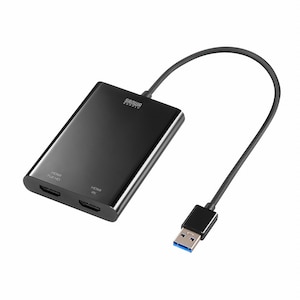 �T�����T�v���C�bUSB-HDMI�f�B�X�v���C�A�_�v�^(4K�Ή��E 2��ʏo��)�bUSB-CVU3HD5