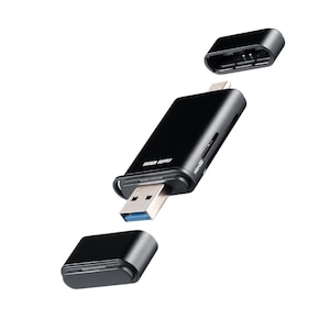 �T�����T�v���C�bUHS-�U�Ή� USB Type-C �� USB-A �J�[�h���[�_�[�bADR-5TCMSD3BK