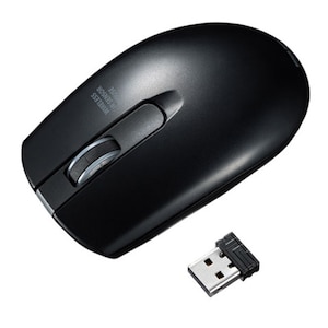 �T�����T�v���C�b2.4GHz���C�����X  IR LED�}�E�X 3�{�^�� �ȓd�́i�u���b�N�j�bMA-WIR132BK