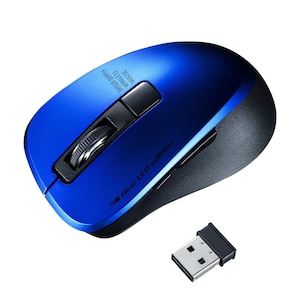 �T�����T�v���C�b�É����C�����X�u���[LED�}�E�X�i5�{�^���E�u���[�j�bMA-WBL153BL