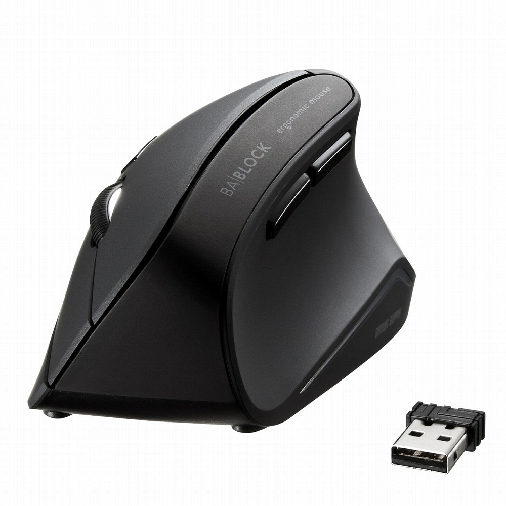 サンワサプライ マウス Bluetooth・ワイヤレス両対応 静音ボタン✖️3個 サンワサプライ 静音BluetoothブルーLEDマウス(充電式・レッド