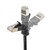 �T�����T�v���C�b4�����Œ�CAT6A STP LAN�P�[�u���i�u���b�N�E0.2m�j�bKB-T6ASYL-002BK