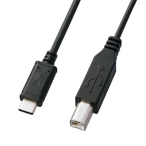 サンワサプライ｜USB2.0ケーブル［Type C-B］（2m・ブラック）｜KU-CB20