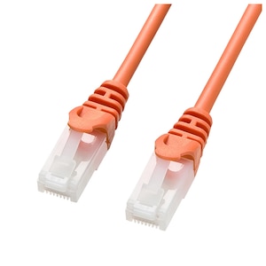 �T�����T�v���C�b�c���܂�h�~CAT5eLAN�P�[�u���i3m�E�I�����W�j�bLA-Y5TS-03D