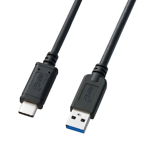 サンワサプライ｜USB3.1 Gen2 Type C-Aケーブル（ブラック・0.5m）｜KU31-CA05