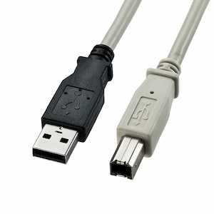 �T�����T�v���C�bUSB2.0�P�[�u���iUSB2.0 A�R�l�N�^�I�X - USB2.0 B�R�l�N�^�I�X�j  2m�i���C�g�O���[�EPC99�j�bKU20-2K2