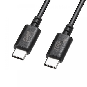 サンワサプライ｜USB 2.0 Type-Cケーブル（PD60Ｗ・1m・ブラック）｜KU-CCP6010BK