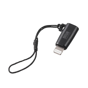 �T�����T�v���C�bUSB Type-C to Lightning�ϊ��A�_�v�^�iMFi�F�؁E�X�g���b�v�t���j�i�u���b�N�j�bAD-USB30LCFBK