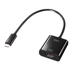 �T�����T�v���C�bUSB Type C-HDMI�ϊ��A�_�v�^�i4K/60Hz/HDR�E�ȈՃp�b�P�[�W�Łj�bAD-ALCHDR04TK