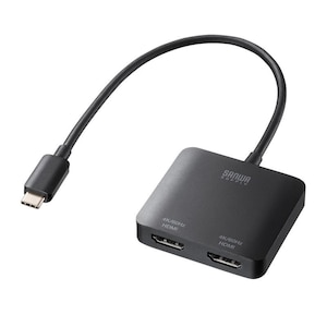 �T�����T�v���C�bUSB Type C-HDMI�ϊ��A�_�v�^(2�|�[�g/4K�Ή�)�bAD-ALCMST2HD2