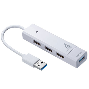 �T�����T�v���C�bUSB3.1 Gen1�{USB2.0�R���{�n�u �o�X�p���[ 4�|�[�g�i�z���C�g�j�bUSB-3H421W