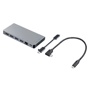 �T�����T�v���C�bUSB Type-C �h�b�L���O�n�u (�J�[�h���[�_�[�t��)�bUSB-3TCH14S2