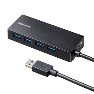 �T�����T�v���C�bHDD�ڑ��Ή� USB3.2 Gen1 4�|�[�g�n�u�bUSB-3HTV433BK