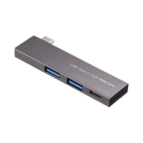 直付けタイプ 4ポートUSB3.0ハブ（ブラック） | サンワサプライ