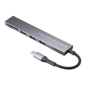 �T�����T�v���C�bUSB 5Gbps 3�|�[�g �X���� �n�u�i�J�[�h���[�_�[�t���j�bUSB-3TCHC20MS