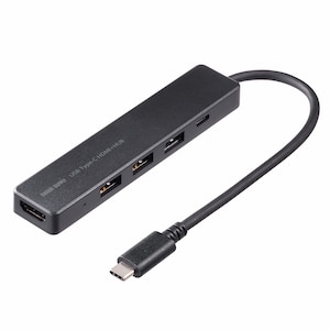 �T�����T�v���C�bHDMI�|�[�g�t USB Type-C�n�u 5�|�[�g(HDMI/Type-C/USB-A�~3)�bUSB-5TCH15BK