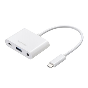 �T�����T�v���C�b�C���t�H���W���b�N�t��Type-C�n�u �P�[�u����̌^�i2P�E15cm�E�z���C�g�j�bUSB-5TCPA23W