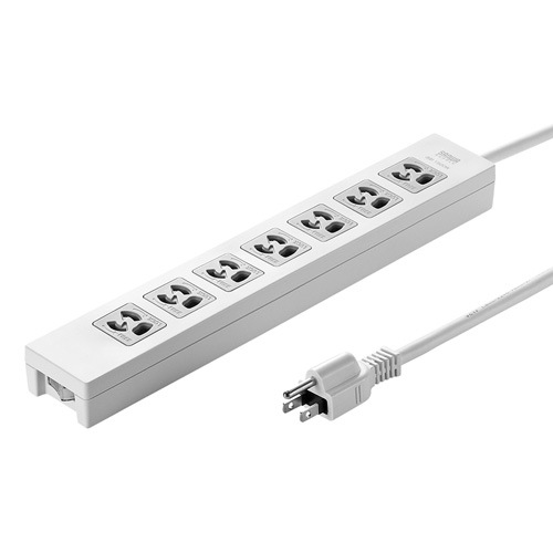 電源タップ（3P・6個口・3m） | サンワサプライ | TAP-36MG-3