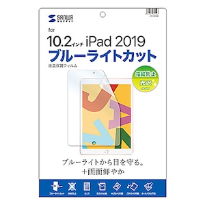 �T�����T�v���C�biPad 10.2�C���` ��9/��8/��7����i2019�N/2020�N/2021�N�j�p �t���ی�t�B���� �w��h�~ ���� �u���[���C�g�J�b�g�bLCD-IPAD12BC