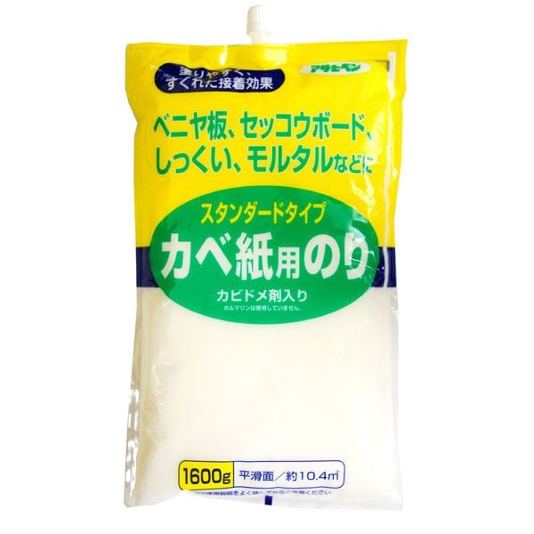 スタンダードタイプカベ紙用のり 1600g | Joshin webショップ 通販 | アサヒペン | 765