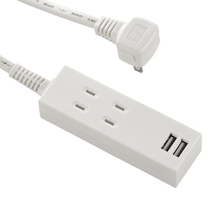 �I�[���bUSB�|�[�g�t���S�^�b�v�i2��+USB2�|�[�g 1m�j�z���C�g�bHS-TU21PBT-W