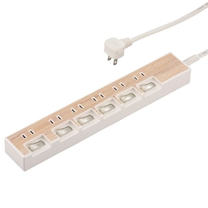 �I�[���b�ߓd�^�b�v 6�� 1.5m �ؖڒ��z���C�g�bHS-TP615WD-W