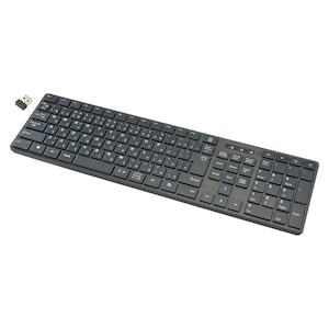 �I�[���bPCGEAR USB2.4GHz�������C�����X�L�[�{�[�h ���{��z�� 108�L�[ �����u���� (�u���b�N)�bPC-SKW41-K