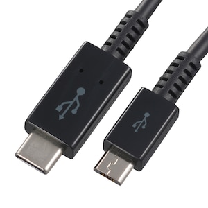 �I�[���bUSB�P�[�u��(1.0m)�yMicroB�z�^�C�v�́yType-C�z�^�C�v�bSMT-L10CM-K